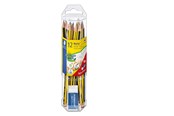 Schrijf- en tekengerei - Staedtler Set pencil Noris + Gum 100% PEFC - 61 120P1