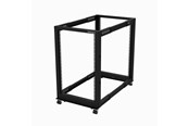 Rackkoffers - StarTech.com 4POSTRACK18U - 18U Open Cabinet Rack with Wheels - 4POSTRACK18U