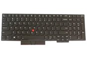Toetsenbord - Lenovo Chicony - Notebook replacement keyboard - Fins - Zwart - 01YP625