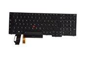 Toetsenbord - Lenovo Chicony - Notebook replacement keyboard - Duits - Zwart - 01YP612