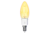 Smart Home - Deltaco SMART HOME LED filament lamp E14 WiFI 2.4GHz 4.5W 400lm dimmable 220-240V white - SH-LFE14C35