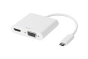 Docking station - Deltaco USB-C Docking station HDMI/VGA/USB-C 100 - USBC-HDMI16