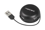 USB hub - Natec Bumblebee - hub - 4 poorten USB hub - 4 - Zwart - NHU-1330