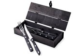 Tafeldekking - Gense Old Farmer Zwart steak/grill Bestek 4 pcs - 7319011065506