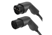 Elektrische auto oplader - Deltaco e-Charge EV-3203 laadkabel voor elektrische auto's, type 2 naar type 2, 3 fasen, 32 A, 22 kW, 3 meter, zwart - EV-3203