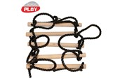 Buiten spelen - Nordic Play rope ladder 5-step with black rope - 805-461