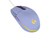 Muis - Logitech G203 LIGHTSYNC - Lila - Gaming muis - Optisch - 6 knoppen - Paars met RGB - 910-005853