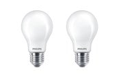 Armaturen & Lampen - Philips LED spot Classic Standard 7W/827 (60W) Frosted 2-pack E27 - 929001243067