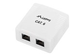 Accessoires - Lanberg OU6-0002-W - Netwerk Oppervlak mount box - OU6-0002-W