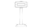 Systeemaccessoires - Zebra MP6000 ACCESSORY POLE DISPLAY MNTR - MX201-SI00WW