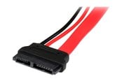 SATA - ATA-kabel - StarTech.com 6in Slimline SATA Aan SATA AV / multimedia paneel with Stroom - Slim SATA (F) Aan SATA (M) - Slimline Serial ATA Aan SATA (SLSATAADAP6) - SATA AV / multimedia paneel - SLSATAADAP6