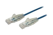 Netwerk - kabel - StarTech.com 1.5m CAT6 Cable - Blue Slim CAT6 Patch Cord - Snagless - LSZH - patch cable - 1.5 m - blue - Blauw - 1m - N6PAT150CMBLS