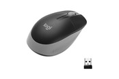 Muis - Logitech M190 Full-size Draadloos Optical PC Muis - Mid Grijs - Muis - Optisch - 3 knoppen - Grijs - 910-005906