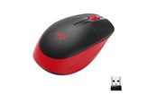 Muis - Logitech M190 Full-size Wireless Optical PC Mouse - Red - Muis - Optisch - 3 knoppen - Rood - 910-005908