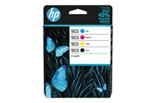 Inkt, toner en verbruiksartikelen - HP 903 / 6ZC73AE 4-Pack (Black Yellow Cyan Magenta) Ink - 6ZC73AE