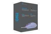 Muis - Logitech G102 LIGHTSYNC - Lila - Gaming muis - Optisch - 6 knoppen - Paars met RGB - 910-005854
