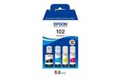 Inkt, toner en verbruiksartikelen - Epson 102 EcoTank - 4-colour Multipack (Black Geel Cyaan Magenta) Inkt - C13T03R640