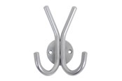 Deurbeugels en scharnieren - Home>it Hat hook double A10 - satin - 10055