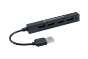 USB hub - HUBBIES HUBBIES05B USB hub - 4 - Zwart - HUBBIES05B