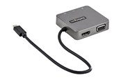 Docking station - StarTech.com USB-C MultiPort AV / multimedia paneel - USB 3.1 Gen 2 Type-C Mini Dock - USB-C Aan 4K HDMI or 1080p VGA - 10Gbps USB-A & USB-C Ethernet - docking station - VGA HDMI - DKT31CHVL