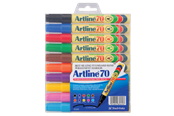 Schrijf- en tekengerei - Artline EK70/10W Permanente as kleuren - 10 stuks - EK70/10W