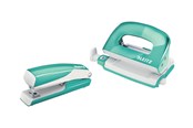 Perforator & Nietmachine - Leitz NeXXt WOW Mini Nietmachine en Perforator Set Ijsblauw - 55612051