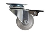 Toolboxen & Opslagsystemen - Home>it Furniture wheel Ø48 mm - Transparant Rubber and rotatable with bra - 11234