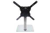 Muurbevestigingen, AV-bevestigingen & AV-meubels - ConnecTech Sinox StandView TV Desk Mount with rotatable top - 26"-55" - Alu finish - Max 25 kg - recommended for 55" - SWB7150