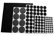 Spijkers en schroeven - Home>it Felt pad kit - x 125 assorted - Zwart - 11601