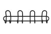 Deurbeugels en scharnieren - Home>it Coat rack C4 4-peg - Zwart - 12194