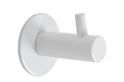 Deurbeugels en scharnieren  - Home>it Coat rack round with 1 peg - Wit - 12481