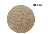 Deurbeugels en scharnieren - Home>it Houten knop Ø55 mm - eikenhout - 12802