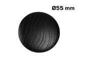 Deurbeugels en scharnieren - Home>it Wooden knob Ø55 – Zwart - 12818