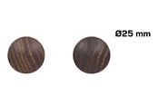 Decoratie - Home>it Houten knop Ø25 mm - gerookt eikenhout - 2 stuks. - 12823