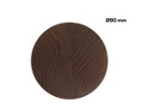 Deurbeugels en scharnieren - Home>it Houten knop Ø90 - gerookt eikenhout - 12830
