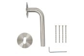 Deurbeugels en scharnieren - Home>it Door handle 16mm L handle DESIGN - Edelstaal - 13302