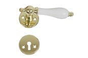 Deurbeugels en scharnieren - Home>it Messing door handle – Wit grip - 13352