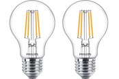 Armaturen & Lampen - Philips LED spot LED klassiek 40W A60 E27 WW CL ND 2PF/6 E27 - 929001890067