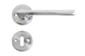 Deurbeugels en scharnieren  - Home>it Matt Geborsteld staal door handle - 13386