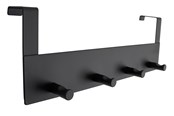 Deurbeugels en scharnieren  - Home>it Coat rack for door - 4 pegs - Matt Zwart - 13570