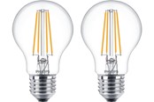 Armaturen & Lampen - Philips LED spot LED klassiek 60W A60 E27 WW CL ND 2PF/6 E27 - 929001387368