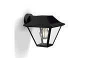 Lampen - Philips Alpenglow down wall lantern Zwart 1x60W - 915005382101
