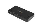 KVM Switch - StarTech.com 2 Port USB-C KVM Schakelaar - 4K 60Hz HDMI - Compact UHD PC KVM Schakelaar w/USB Type C Cables - Bus Powered MacBook ThinkPad - KVM / audio Schakelaar - 2 ports - SV211HDUC
