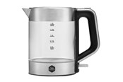 Waterkoker - OBH Nordica Waterkoker Venice Glas - Zilver - 2200 W - 6418