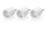 Smart Home - Deltaco SMART HOME switch WiFi 2.4GHz 1xCEE 7/3 10A timer 220-240V 3-pack white - SH-P01-3P