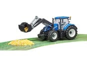 Speelgoedauto - Bruder New Holland T7.315 tractor met voorlader speelgoed - 03121