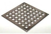Afvoerproducten - SSI-METALINDUSTI ApS Hf rooster vierkant 136 x 136 mm zonder frame - 1018