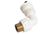 Alu pex systemen - Henco bent 90° male iron AV / multimedia paneel 26x3/4 - 5SK-2605