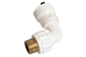 Alu pex systemen - Henco bent 90° male iron adapter 16x1/2 - 5SK-1604