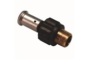 Alu pex systemen - Henco straight male iron AV / multimedia paneel 63 mm x 2 - 17PK-6310-N